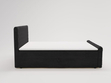 Boxspringbett mit Bettkasten 120x200 Lunaris Schwarz