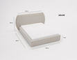 Polsterbett mit Lattenrost 180x200 Blossom - Braun