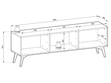 TV-Lowboard mit Türen Modena Grün 