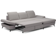 Ecksofa L-Form Rechts mit Schlaffunktion und Bettkasten Hannover Grau