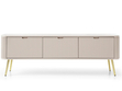TV-Lowboard mit Türen Viva Beige auf Golden Beinen