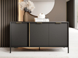  Wohnzimmermöbel-Set 2 Drino Anthrazit 