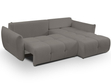 Ecksofa L-Form mit Schlaffunktion und Bettkasten Bene Dunkelgrau