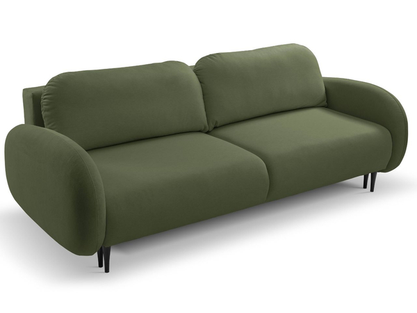 Schlafsofa mit Bettfunktion und Bettkasten Alta Grün