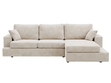 Ecksofa L-Form fürs Wohnzimmer Nesto Rechts Beige