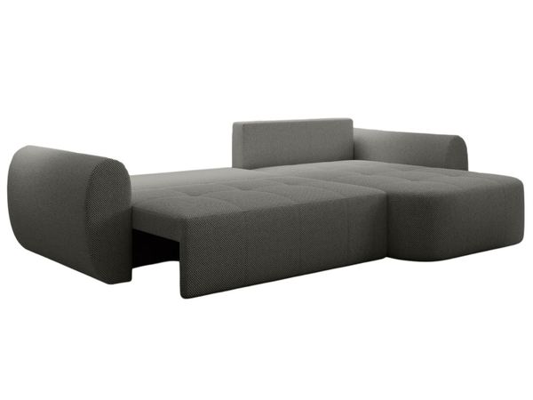 Ecksofa L-Form mit Schlaffunktion und Bettkasten Avessio Grau