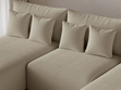 Ecksofa U mit Schlaffunktion und Bettkasten Ronni Beige