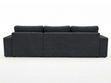 Ecksofa L-Form fürs Wohnzimmer Nesto Rechts Schwarz