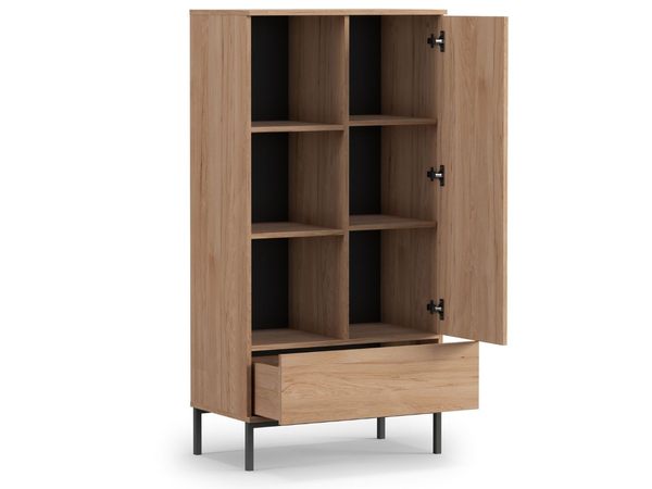Regal mit Schublade und Türen Soroko Hickory