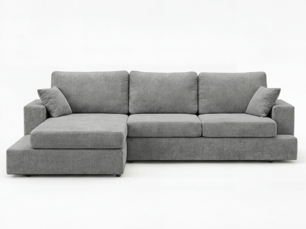 Ecksofa L-Form fürs Wohnzimmer Nesto Links Grau