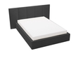 Polsterbett mit Bettkasten und Lattenrost 120x200 Lizbona Schwarz