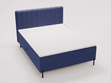 Boxspringbett mit Bettkasten 180x200 Primavera Dunkelblau