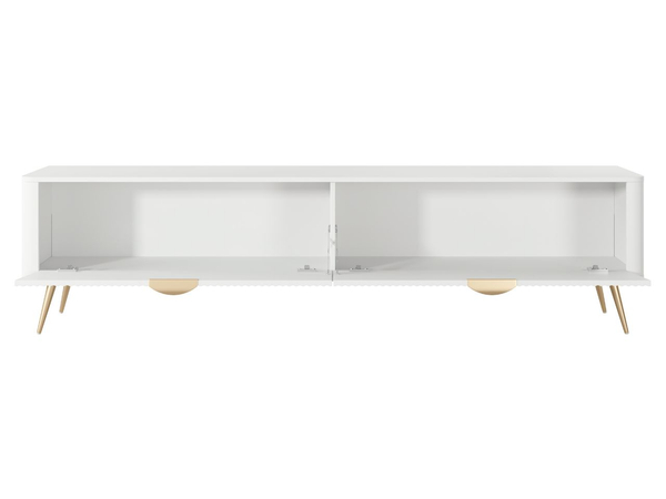 TV-Lowboard mit Türen 200 cm Latina Weiß