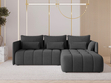 Ecksofa L-Form mit Schlaffunktion und Bettkasten Ardi Anthrazit