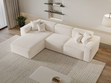 Ecksofa L-Form Links Arizona Creme