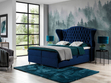 Boxspringbett mit Bettkasten 180x200 Kate Dunkelblau