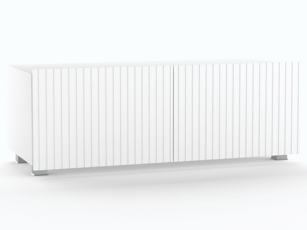 TV-Lowboard mit Türen 100 cm Kioto Weiß matt