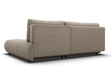 Ecksofa mit Schlaffunktion und Bettkasten Rechts Milet Grau