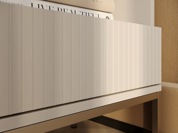 Nachtschrank mit Schublade und Led Deo Kaschmir