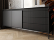 Kommode mit Türen und Schubladen 187 cm Sorano Schwarz