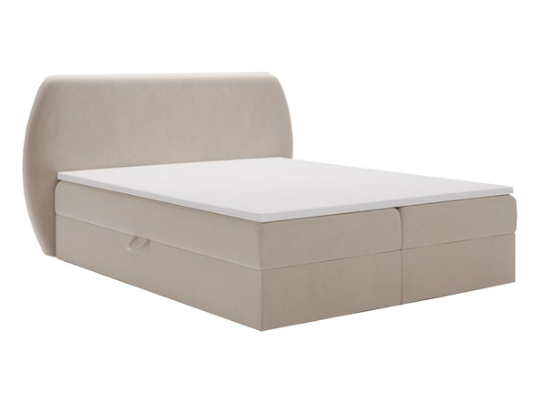 Boxspringbett mit Bettkasten 140x200 Bogota Beige