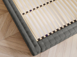 Polsterbett mit Bettkasten und Lattenrost 160x200 Barbados Dunkelgrau