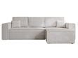 Ecksofa L-Form mit Schlaffunktion und Bettkasten Prato XL Hellgrau