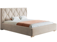 Polsterbett mit Bettkasten und Lattenrost 180x200 Tasso Beige