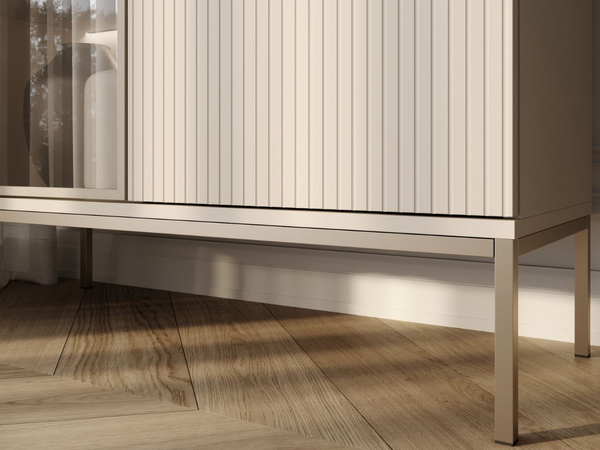 Vitrinenschrank mit Led Deo 126 cm Kaschmir
