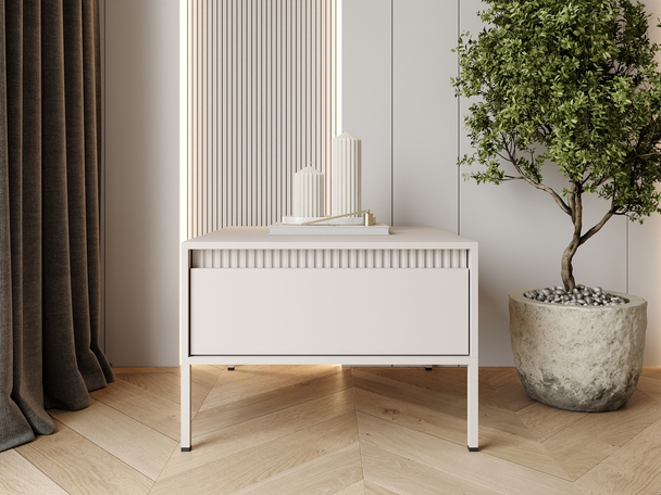 Couchtisch mit Stauraum Sorano Beige