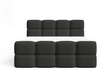 Boxspringbett mit Bettkasten 140x200 Rivon Schwarz
