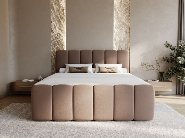 Boxspringbett mit Bettkasten 180x200 Cloud Braun