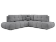 Ecksofa mit Schlaffunktion und Bettkasten Links Kair Grau