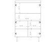 Vitrinenschrank 90 cm Vasa Braun