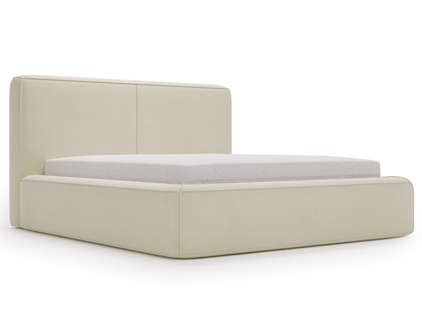 Polsterbett mit Bettkasten und Lattenrost 120x200 Amaro Beige