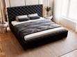 Polsterbett mit Bettkasten und Lattenrost 180x200 Astra Schwarz