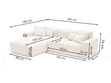 Ecksofa L-Form Links Moderne Ecksofa Leni Grau