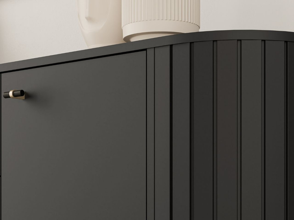 Couchtisch mit Stauraum Soria Schwarz mat
