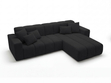 Ecksofa L-Form Rechts Nork Schwarz