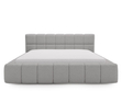 Polsterbett mit Bettkasten und Lattenrost 180x200 Alicante Boucle Grau