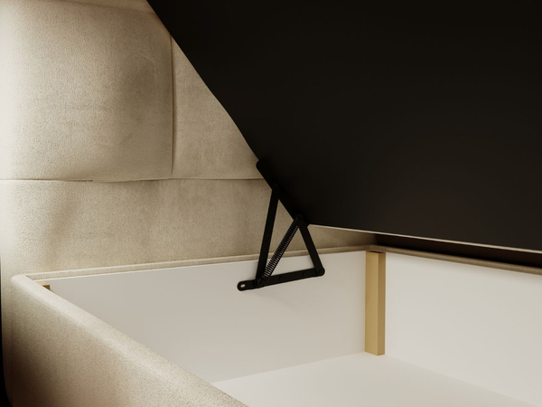 Boxspringbett mit Bettkasten 200x200 Alicante Beige