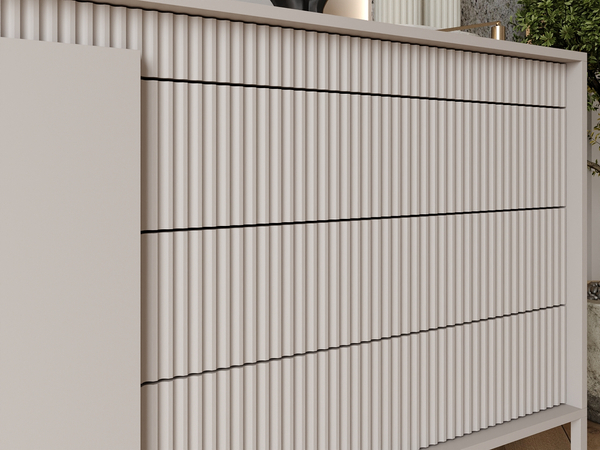 Kommode mit Türen und Schubladen 187 cm Sorano Beige