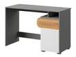 Jugendschreibtisch 120 cm für Teenager Casa Nash Eiche, Weiß, Grau
