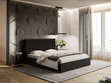 Polsterbett mit Bettkasten und Lattenrost 120x200 Corti Schwarz