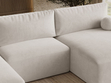 Wohnlandschaft mit Schlaffunktion und Bettkasten Aurora Hellbeige