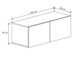 TV-Lowboard mit Türen 100 cm Nodoo Beton 