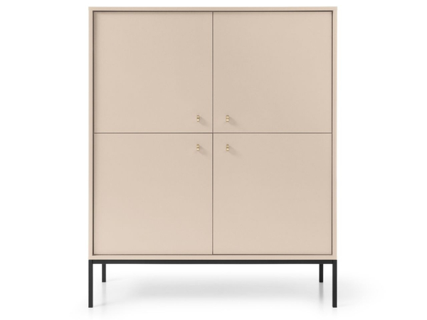 Türkommode mit Schwarz Metallbeinen Amor Beige