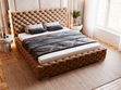 Polsterbett mit Bettkasten und Lattenrost 180x200 Astra Braun
