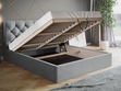 Polsterbett mit Bettkasten und Lattenrost 120x200 Selva Beige
