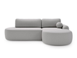 Ecksofa L-Form Rechts mit Schlaffunktion und Bettkasten Aurio O Grau